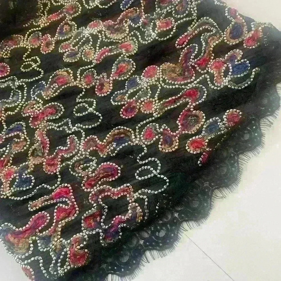 ZARA Lace Blouse With Beaded Embroidery - A59 - Picture 4 of 7